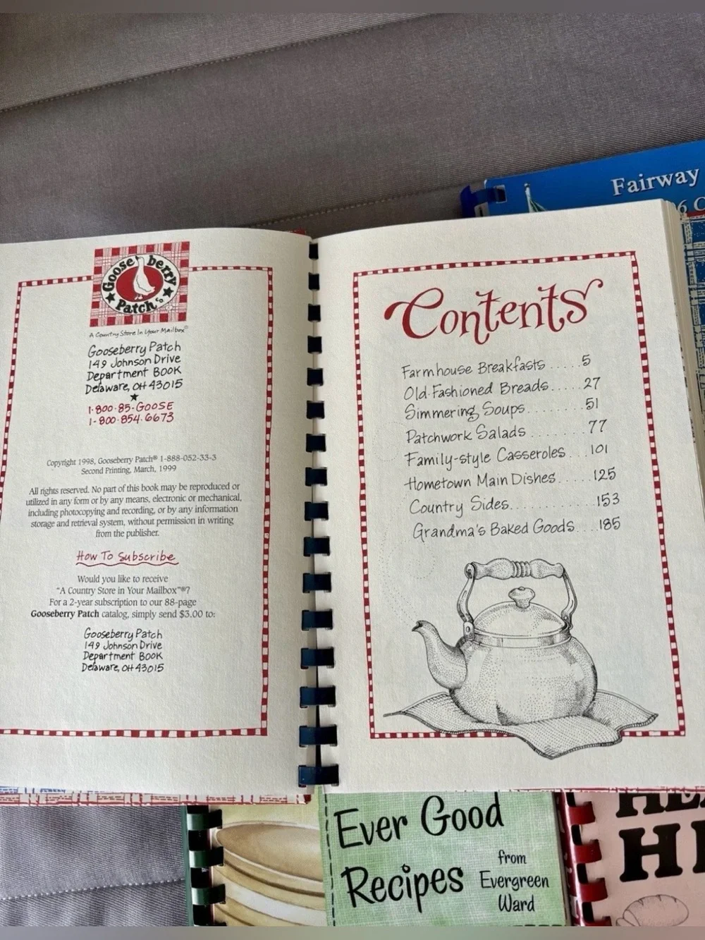 Assorted Cookbook Lot – Red, Blue, Green, Pink Covers